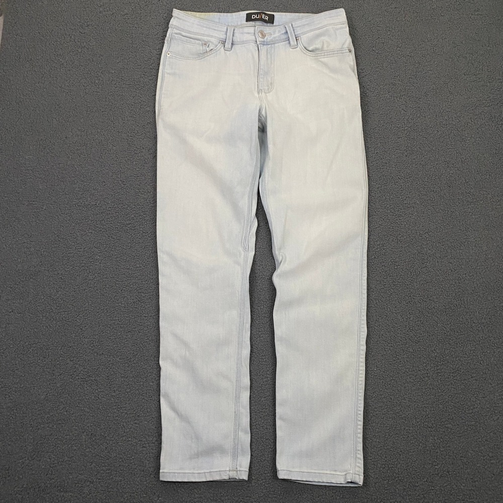 DUER L2X Slim Fit Jeans Mens 31x30 Light Blue Wash Stretch Denim Performance